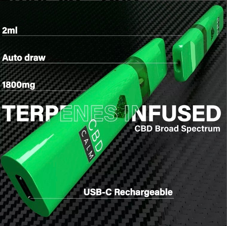 Amnesia – CBD Terpenes 1800mg Disposable Vape | CBD Calm - Image 3