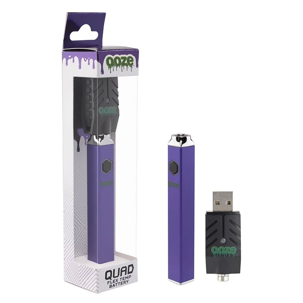 Ooze Quad Flex Temp Square Vape Pen 510 Battery - Image 3