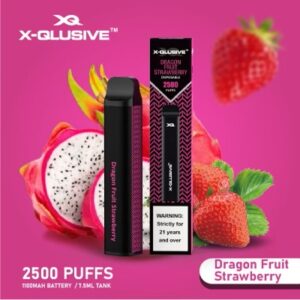 X-QLUSIVE DRAGONFRUIT STRAWBERRY – 2500 PUFFS