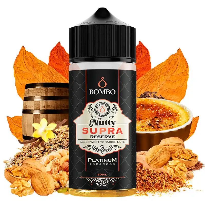 Nutty Supra Reserve 30ml/120 Longfill – Bombo+ Base 70ml 100% VG